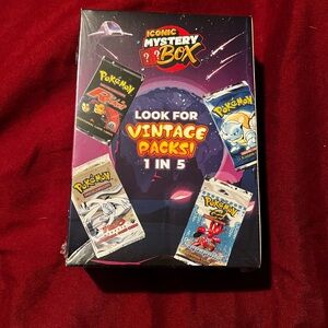 (Pokemon)Iconic Mystery Box with Vintage Packs 1 in 5 RARE!!! Sealed unopened